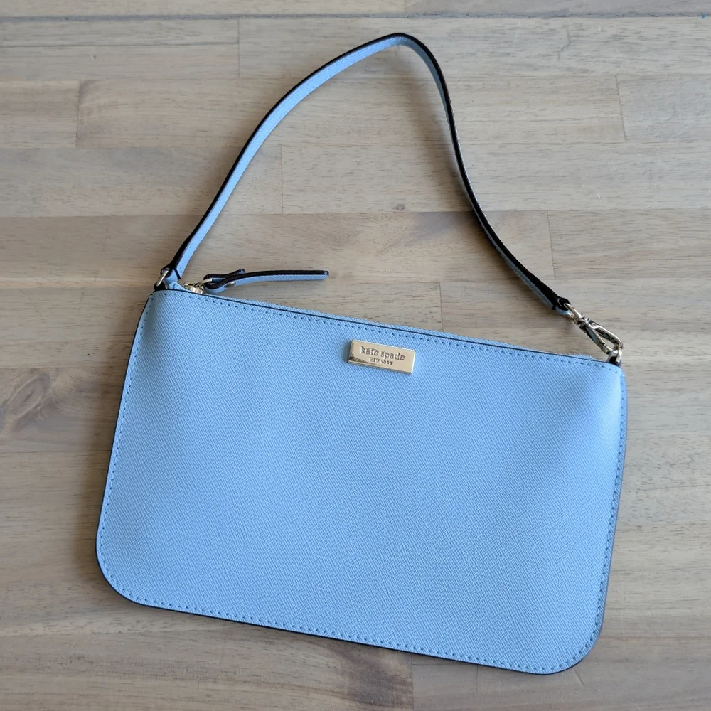 Kate Spade Blue‎ Leather Mini Wristlet/Purse | Excellent Condition